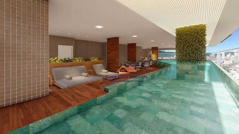 Apartamento com 3 Quartos à Venda, 132 m² em Canto Do Forte - Praia Grande