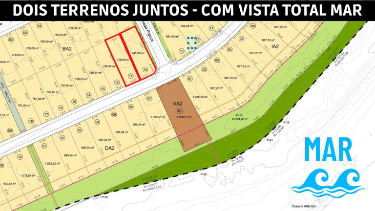 Imagem Terreno à Venda, 825 m² em Alphaville Guarajuba - Camaçari