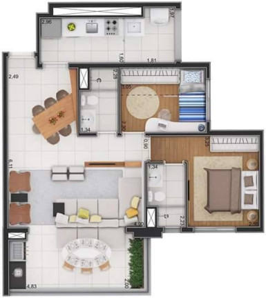 Imagem Apartamento com 2 Quartos à Venda, 65 m² em Vila Matilde - São Paulo