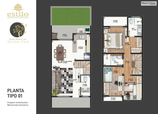 Imagem Casa com 3 Quartos à Venda, 70 m² em Atuba - Curitiba