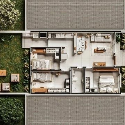 Imagem Casa com 3 Quartos à Venda, 69 m² em Guarujá - Porto Alegre Imagem Casa com 3 Quartos à Venda, 69 m² em Guarujá - Porto Alegre