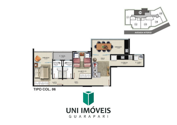 Imagem Apartamento com 2 Quartos à Venda, 76 m² em Praia Do Morro - Guarapari