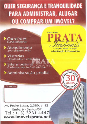 Terreno à Venda, 469 m² em Vila Belmiro - Santos