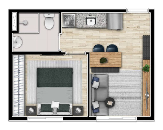 Imagem Imóvel com 1 Quarto à Venda, 24 m² em Barra Funda - São Paulo