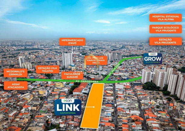 Imagem Apartamento com 2 Quartos à Venda, 37 m² em Vila Ema - São Paulo
