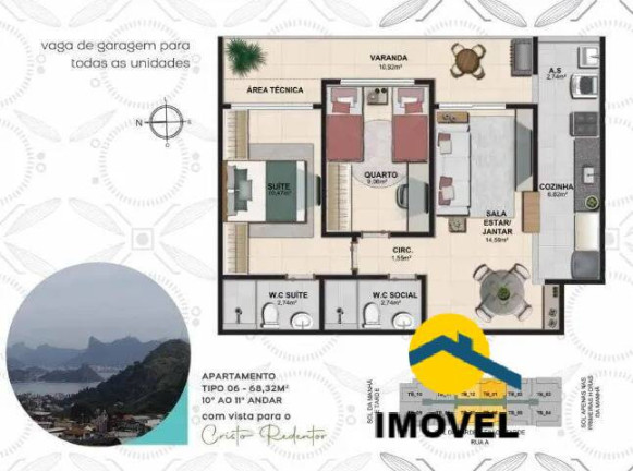 Imagem Apartamento com 2 Quartos à Venda, 68 m² em Largo Da Batalha - Niterói Imagem Apartamento com 2 Quartos à Venda, 68 m² em Largo Da Batalha - Niterói