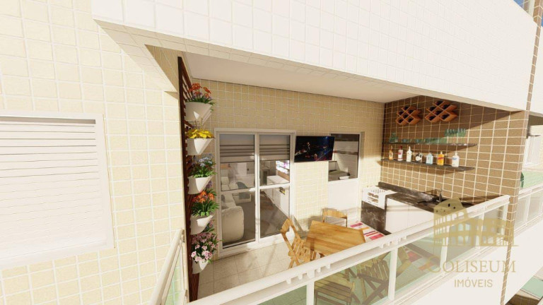 Imagem Apartamento com 1 Quarto à Venda, 46 m² em Caiçara - Praia Grande