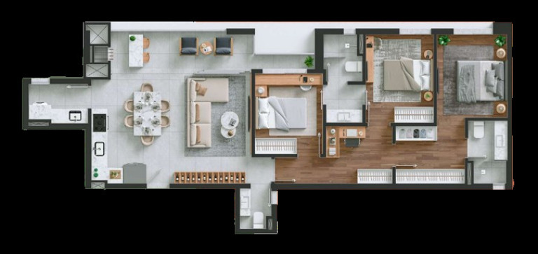 Imagem Apartamento com 2 Quartos à Venda, 81 m² em Portão - Curitiba Imagem Apartamento com 2 Quartos à Venda, 81 m² em Portão - Curitiba
