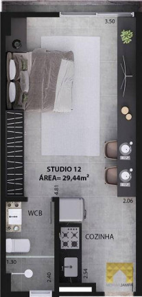 Imagem Studio com 2 Quartos à Venda, 60 m² em Jardim Oceania - João Pessoa