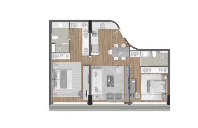Imagem Imóvel com 1 Quarto à Venda, 57 m² em Itaim Bibi - São Paulo