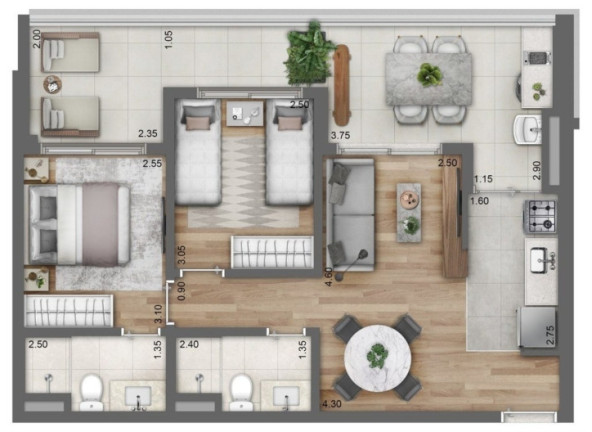Imagem Apartamento com 2 Quartos à Venda, 91 m² em Perdizes - São Paulo Imagem Apartamento com 2 Quartos à Venda, 91 m² em Perdizes - São Paulo