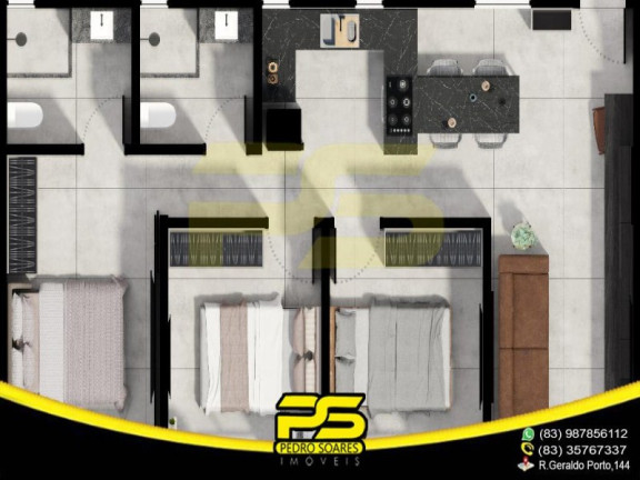 Imagem Apartamento com 3 Quartos à Venda, 77 m² em Tambaú - João Pessoa Imagem Apartamento com 3 Quartos à Venda, 77 m² em Tambaú - João Pessoa
