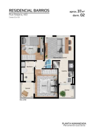 Imagem Apartamento com 2 Quartos à Venda, 37 m² em Itaquera - São Paulo