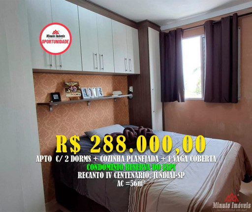 Imagem Apartamento com 2 Quartos à Venda, 56 m² em Jardim Ermida I - Jundiaí Imagem Apartamento com 2 Quartos à Venda, 56 m² em Jardim Ermida I - Jundiaí