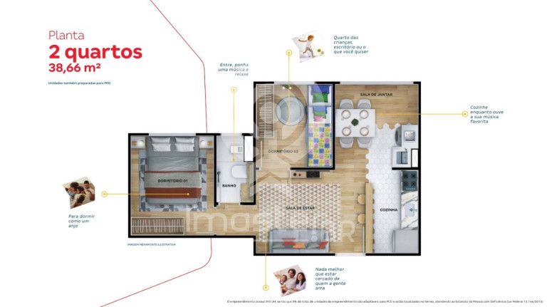 Imagem Apartamento com 2 Quartos à Venda, 38 m² em Lagoa Redonda - Fortaleza Imagem Apartamento com 2 Quartos à Venda, 38 m² em Lagoa Redonda - Fortaleza