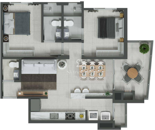 Imagem Apartamento com 2 Quartos à Venda, 76 m² em Fazenda - Itajaí