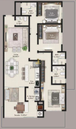 Imagem Apartamento com 3 Quartos à Venda, 112 m² em Centro - Itapema Imagem Apartamento com 3 Quartos à Venda, 112 m² em Centro - Itapema