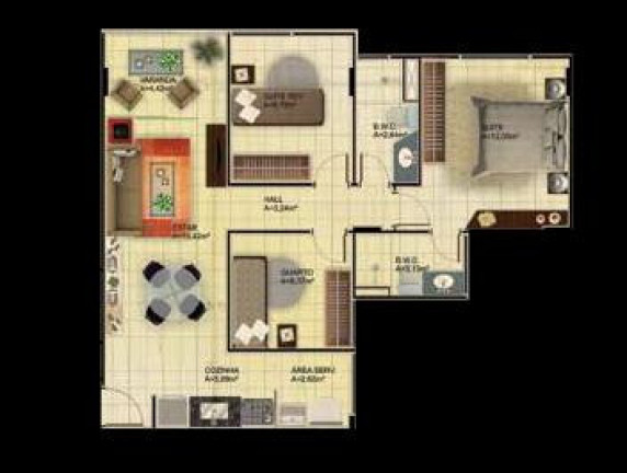 Imagem Apartamento com 2 Quartos à Venda, 57 m² em Noivos - Teresina Imagem Apartamento com 2 Quartos à Venda, 57 m² em Noivos - Teresina