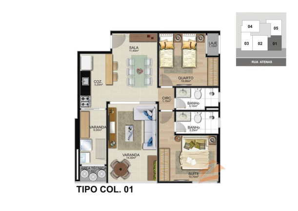 Imagem Apartamento com 2 Quartos à Venda, 76 m² em Praia Do Morro - Guarapari