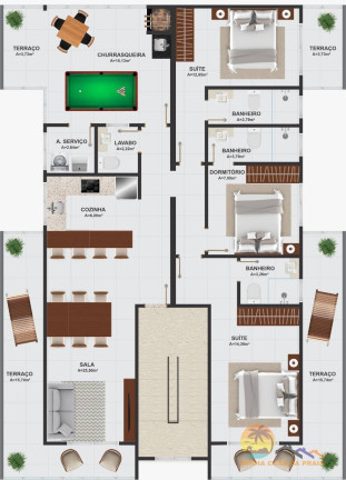 Imagem Cobertura com 3 Quartos à Venda, 153 m² em Itajuba - Barra Velha Imagem Cobertura com 3 Quartos à Venda, 153 m² em Itajuba - Barra Velha