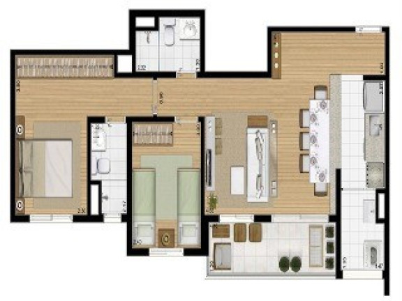 Imagem Apartamento com 3 Quartos à Venda, 80 m² em Jardim Saúde - São Paulo