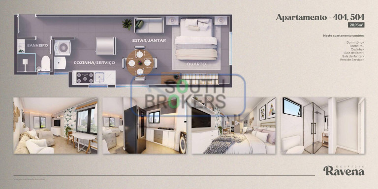 Imagem Apartamento com 2 Quartos à Venda, 27 m² em Hauer - Curitiba Imagem Apartamento com 2 Quartos à Venda, 27 m² em Hauer - Curitiba