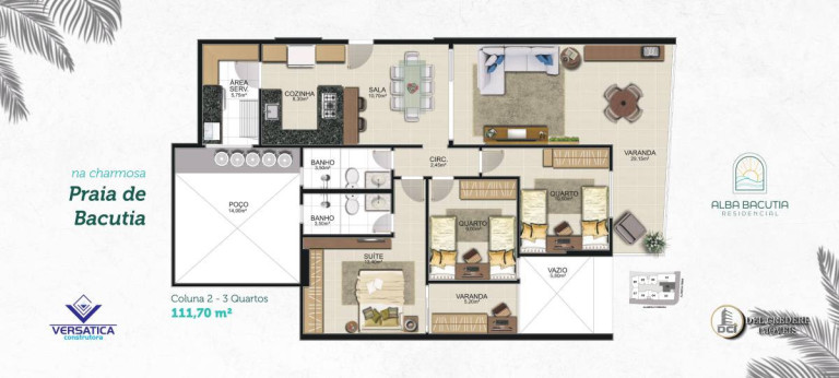 Imagem Apartamento com 2 Quartos à Venda, 70 m² em Enseada Azul - Guarapari Imagem Apartamento com 2 Quartos à Venda, 70 m² em Enseada Azul - Guarapari