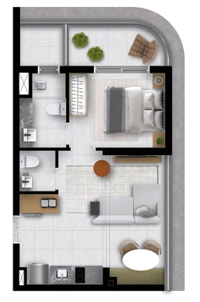 Imagem Apartamento com 1 Quarto à Venda, 42 m² em Pinheiros - São Paulo Imagem Apartamento com 1 Quarto à Venda, 42 m² em Pinheiros - São Paulo