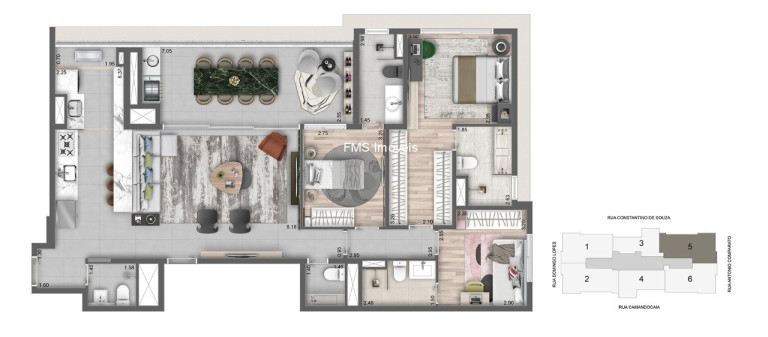 Imagem Imóvel com 3 Quartos à Venda, 136 m² em Campo Belo - São Paulo