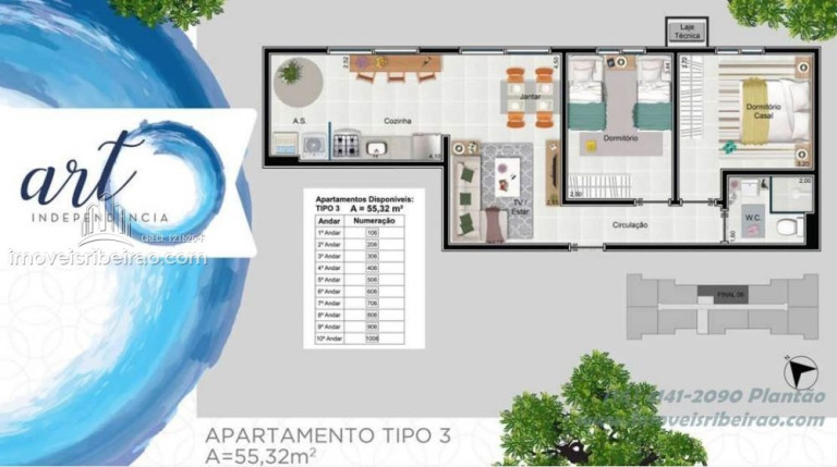 Imagem Apartamento com 2 Quartos à Venda, 55 m² em Campos Elíseos - Ribeirão Preto Imagem Apartamento com 2 Quartos à Venda, 55 m² em Campos Elíseos - Ribeirão Preto