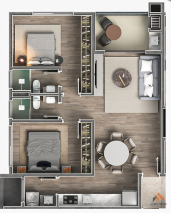 Imagem Apartamento com 2 Quartos à Venda, 81 m² Imagem Apartamento com 2 Quartos à Venda, 81 m²