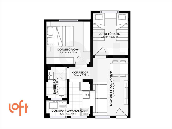 Imagem Apartamento com 2 Quartos à Venda, 53 m² em Aclimação - São Paulo