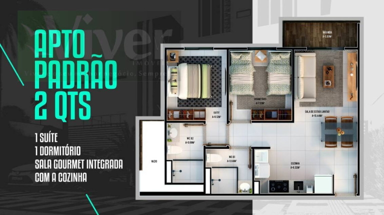 Imagem Apartamento com 2 Quartos à Venda, em Turu - São Luís Imagem Apartamento com 2 Quartos à Venda, em Turu - São Luís