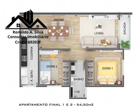 Imagem Apartamento com 2 Quartos à Venda, 54 m²em Parque Suburbano - Itapevi
