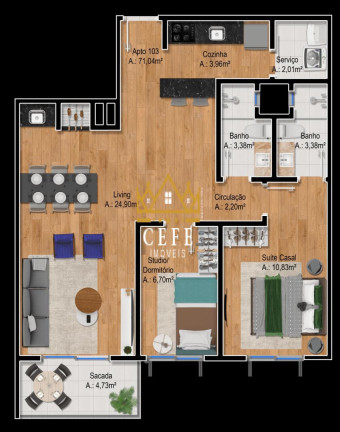 Imagem Imóvel com 2 Quartos à Venda, 67 m² em Floresta - Gramado Imagem Imóvel com 2 Quartos à Venda, 67 m² em Floresta - Gramado
