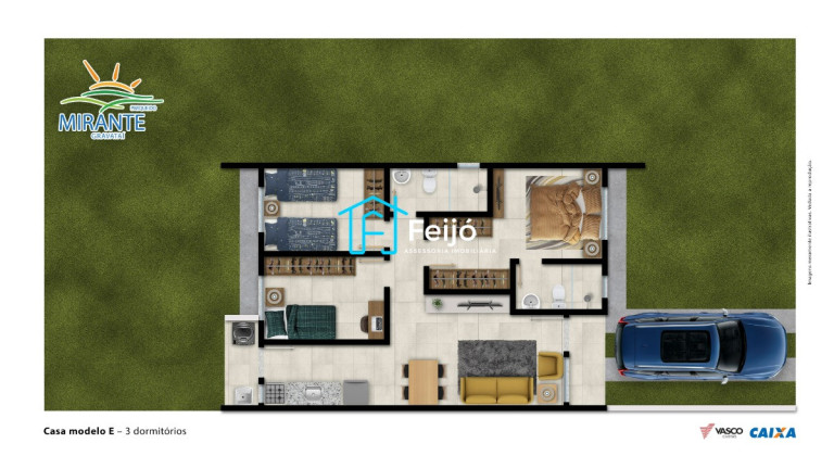Imagem Casa com 2 Quartos à Venda, 43 m² em Morada Do Vale Ii - Gravataí