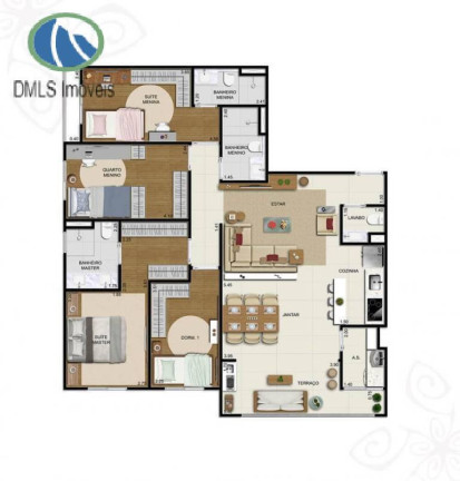 Imagem Apartamento com 4 Quartos à Venda, 110 m² em Alphaville Empresarial - Barueri Imagem Apartamento com 4 Quartos à Venda, 110 m² em Alphaville Empresarial - Barueri