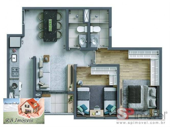 Imagem Apartamento com 2 Quartos à Venda, 55 m² em Rudge Ramos - São Bernardo Do Campo Imagem Apartamento com 2 Quartos à Venda, 55 m² em Rudge Ramos - São Bernardo Do Campo