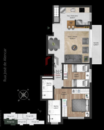 Imagem Apartamento com 2 Quartos à Venda, 75 m² em Menino Deus - Porto Alegre Imagem Apartamento com 2 Quartos à Venda, 75 m² em Menino Deus - Porto Alegre
