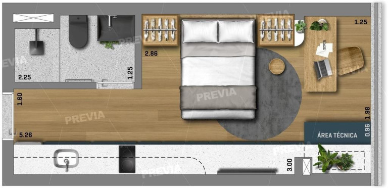 Imagem Imóvel com 1 Quarto à Venda, 26 m² em Perdizes - São Paulo
