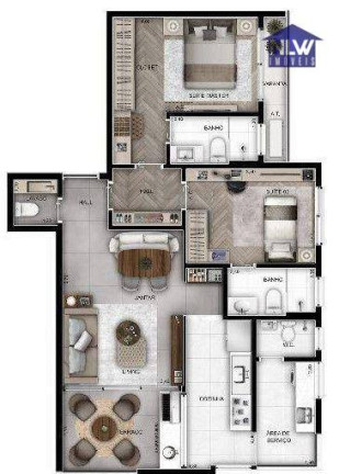 Apartamento com 2 Quartos à Venda, 73 m² em Perdizes - São Paulo