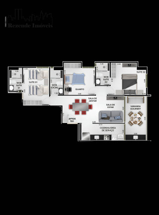 Imagem Apartamento com 3 Quartos à Venda, 80 m² em Bessa - João Pessoa