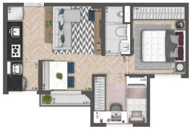 Imagem Apartamento com 2 Quartos à Venda, 38 m² em Imirim - São Paulo Imagem Apartamento com 2 Quartos à Venda, 38 m² em Imirim - São Paulo