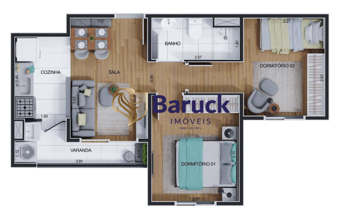 Imagem Apartamento com 2 Quartos à Venda, 41 m² em Jaguaribe - Osasco