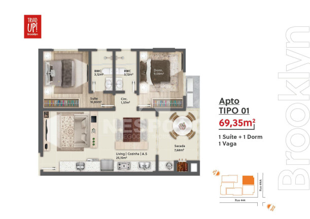 Imagem Apartamento com 1 Quarto à Venda, 70 m² em Morretes - Itapema Imagem Apartamento com 1 Quarto à Venda, 70 m² em Morretes - Itapema