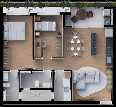 Imagem Apartamento com 3 Quartos à Venda, 90 m² em água Verde - Curitiba