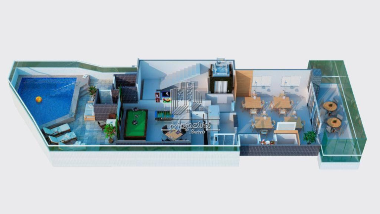 Imagem Apartamento com 1 Quarto à Venda, 40 m² em Guilhermina - Praia Grande