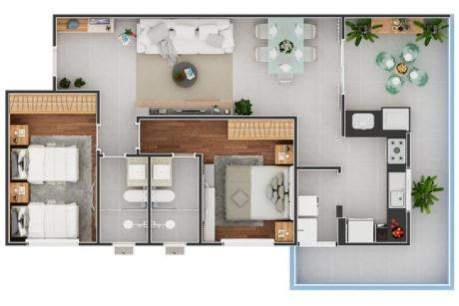 Imagem Apartamento com 2 Quartos à Venda, 74 m² em Centro - Mongaguá
