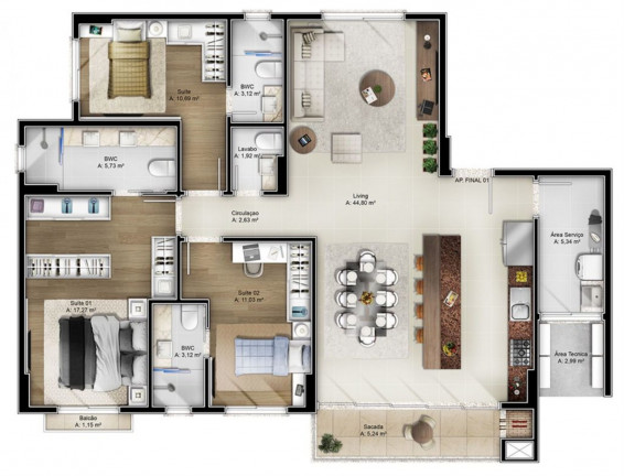 Imagem Imóvel com 3 Quartos à Venda, 132 m² em Fazenda - Itajaí Imagem Imóvel com 3 Quartos à Venda, 132 m² em Fazenda - Itajaí