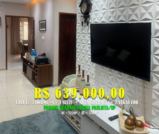 Imagem Casa com 3 Quartos à Venda, 222 m² em Parque Guarani - Várzea Paulista Imagem Casa com 3 Quartos à Venda, 222 m² em Parque Guarani - Várzea Paulista